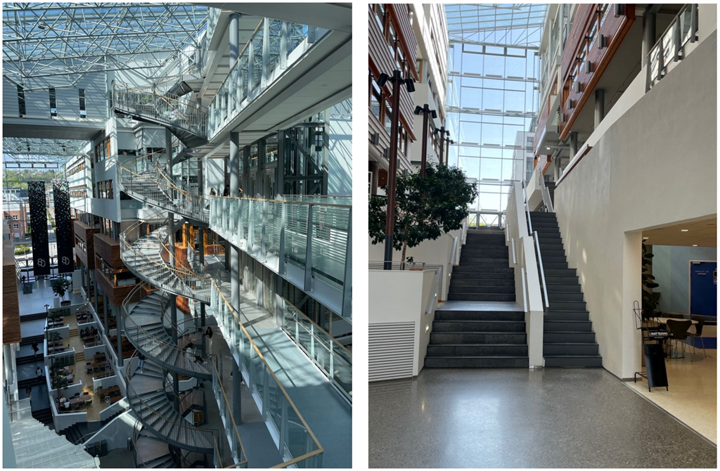 glassoverbygde gårder og gater